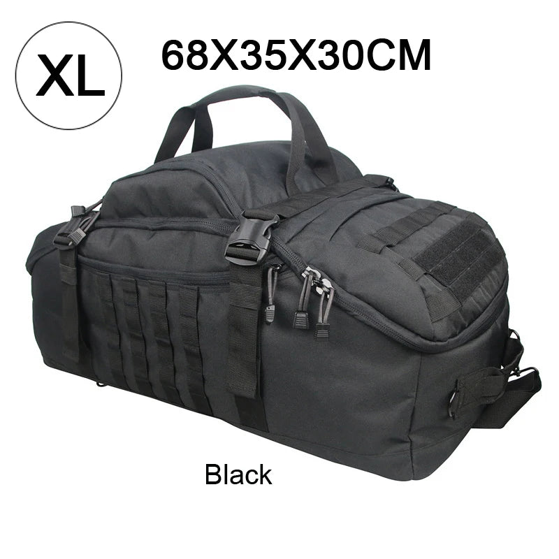 Militär duffelbag / weekendbag 80L – 3-i-1 multifunktion