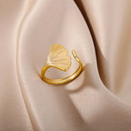 Ring dam – ginkgo blad ring bladformade