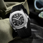 NIBOSI Herrklocka – Fyrkantig quartzklocka i rostfritt stål med datum