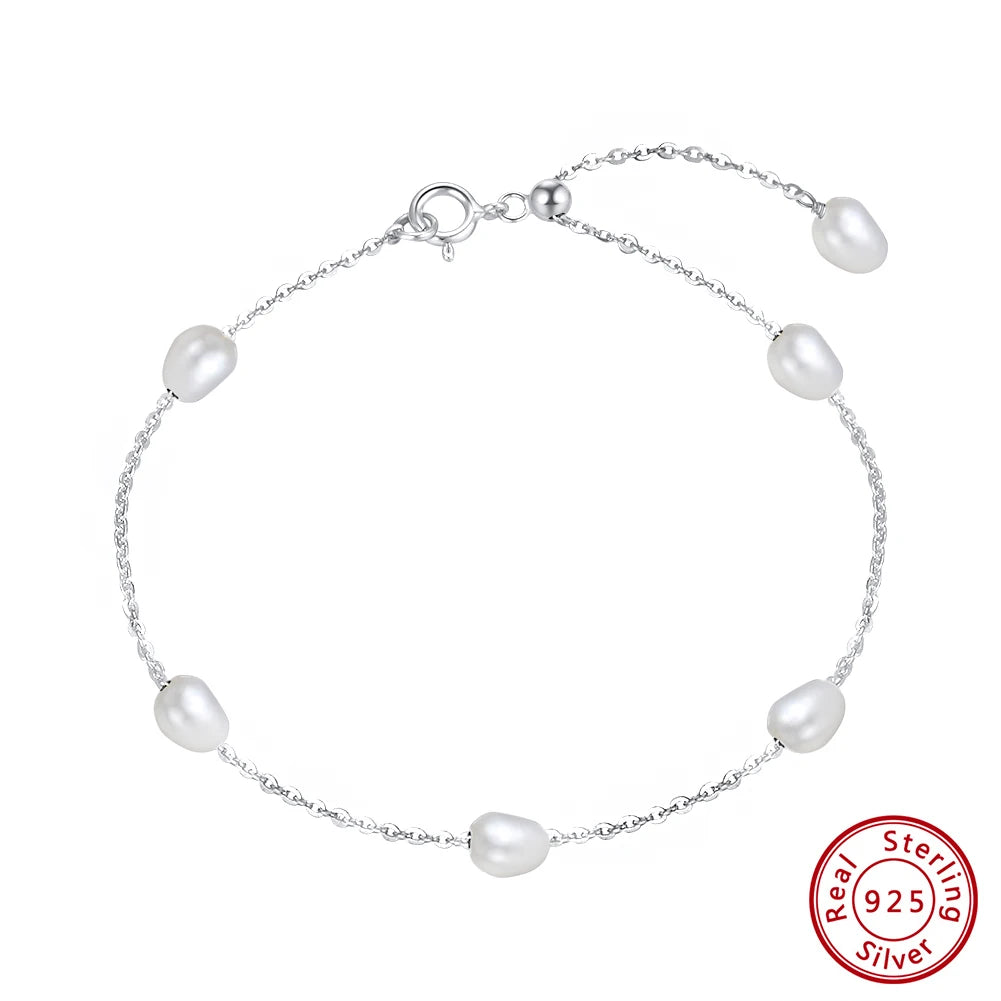 ORSA JEWELS pärlarmband dam – sötvattenspärlor & 925 sterlingsilver