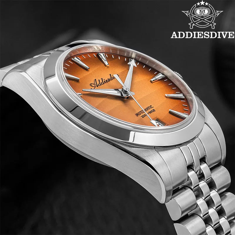 Automatisk dykarklocka 39mm – safirglas & 200m vattentät