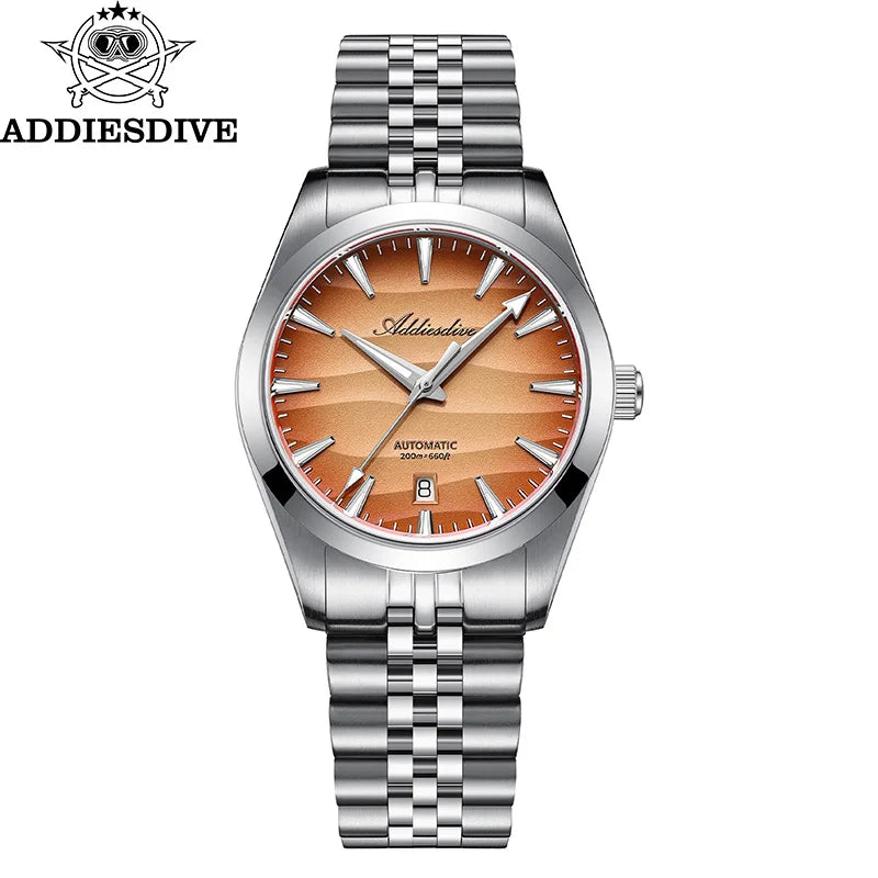 Automatisk dykarklocka 39mm – safirglas & 200m vattentät
