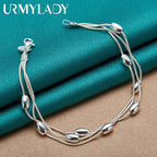 Sterling silver armband dam – elegant kedjearmband i klassisk design