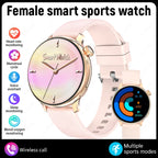 LIGE Smartklocka Dam – Bluetooth-samtal, hälsomätning och 20+ sportlägen