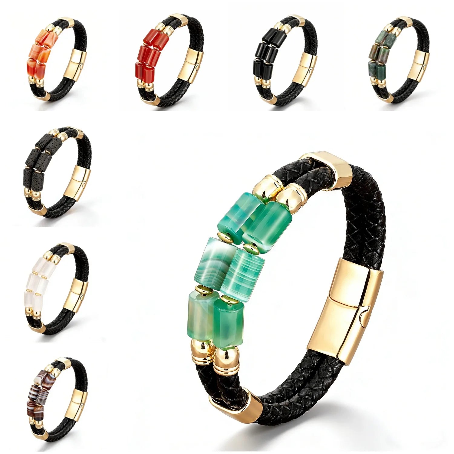 Armband herr – stenarmband med magnetlås