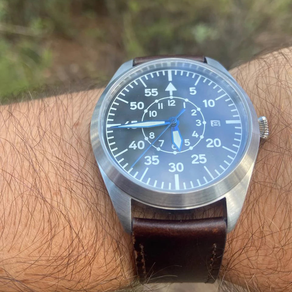 Automatisk Flieger pilotklocka herr – Miyota 8215 med safirglas