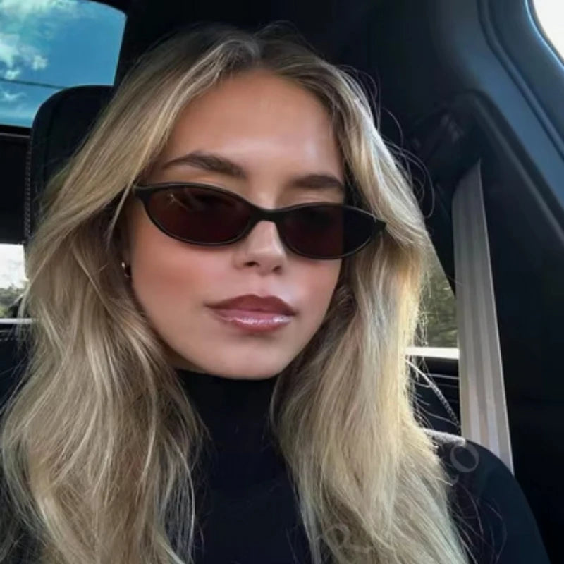 Retro Ovala Solglasögon – Trendiga Cat Eye UV400