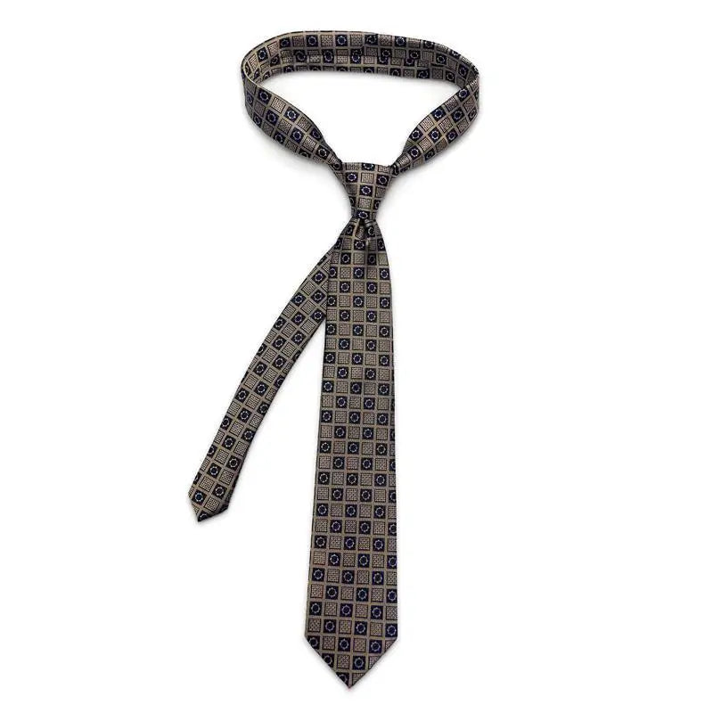 Slips herr 8 cm – prickig & rutig business