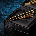 Manschettknappar & slipsklämma set – svart elegant accessoar