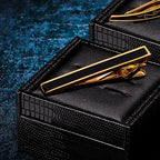 Manschettknappar & slipsklämma set – svart elegant accessoar