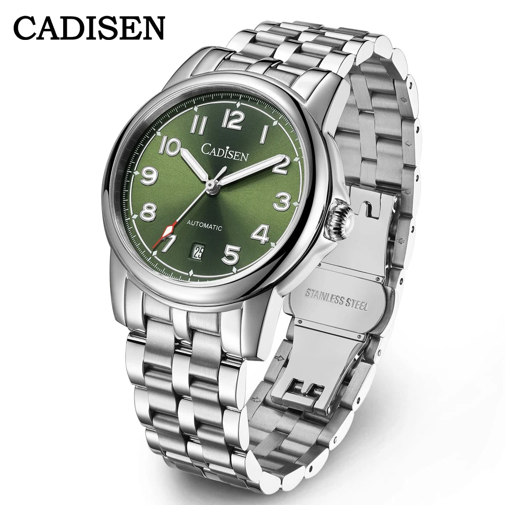 CADISEN automatisk herrklocka C8235 – Miyota 8215 & safirglas 39 mm