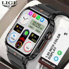 LIGE Smartwatch 1.95” – Bluetooth-samtal & fitness