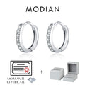 MODIAN creoler med moissanit – 925 sterlingsilver för dam