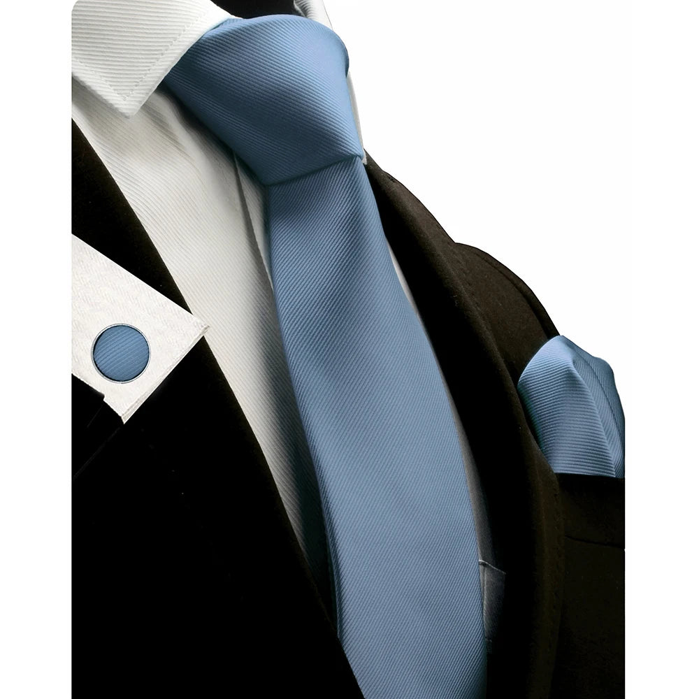 Slipsset för herr – Slips, ficknäsduk & manschettknappar