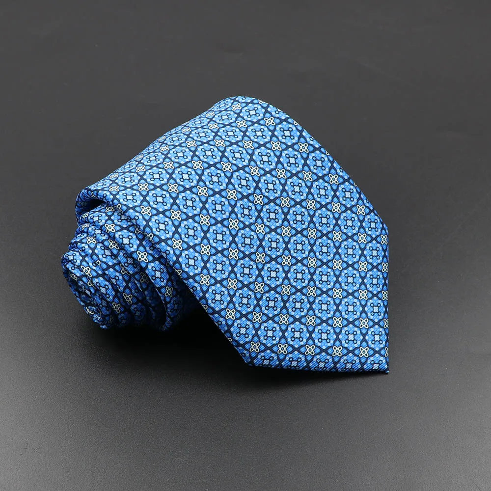 Slips herr 7,5 cm – färgglad prickig & floral