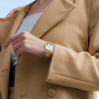 BERNY damklocka i guldton – Elegant automatisk klocka