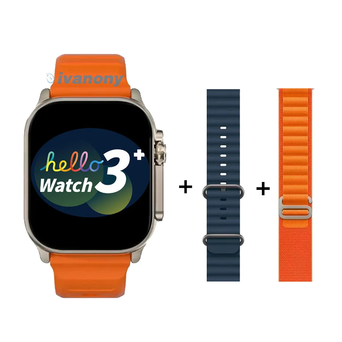 Hello 3 Plus Ultra Smartwatch – 2.04” AMOLED & Bluetooth-samtal