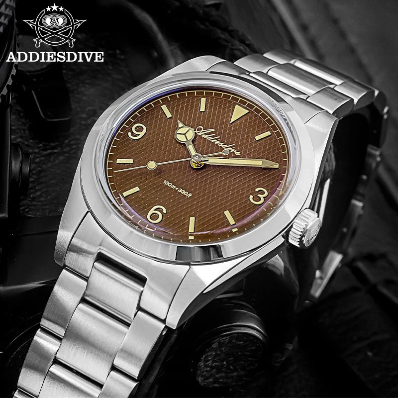 ADDIESDIVE herrklocka – Japanskt quartz, 100 m