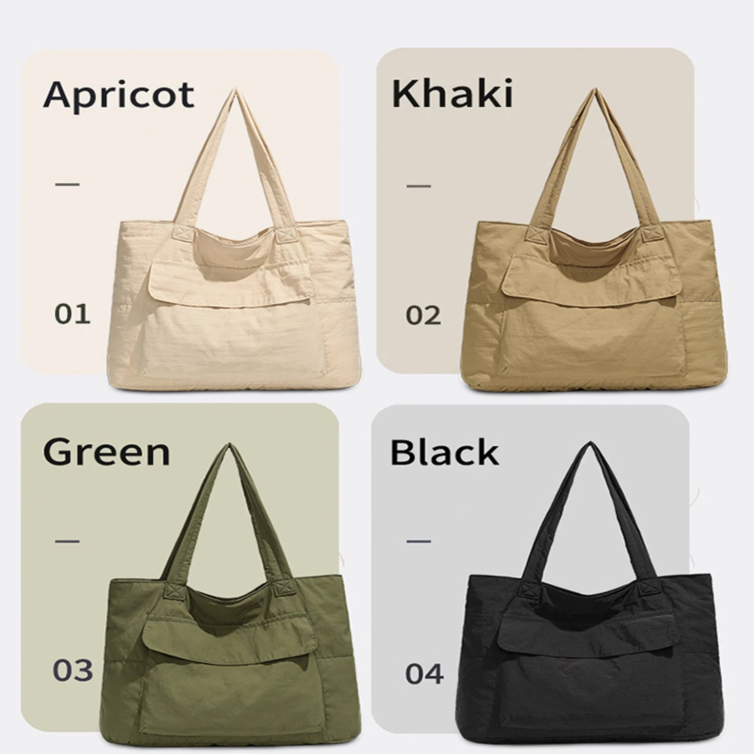Canvas tote bag med stor kapacitet