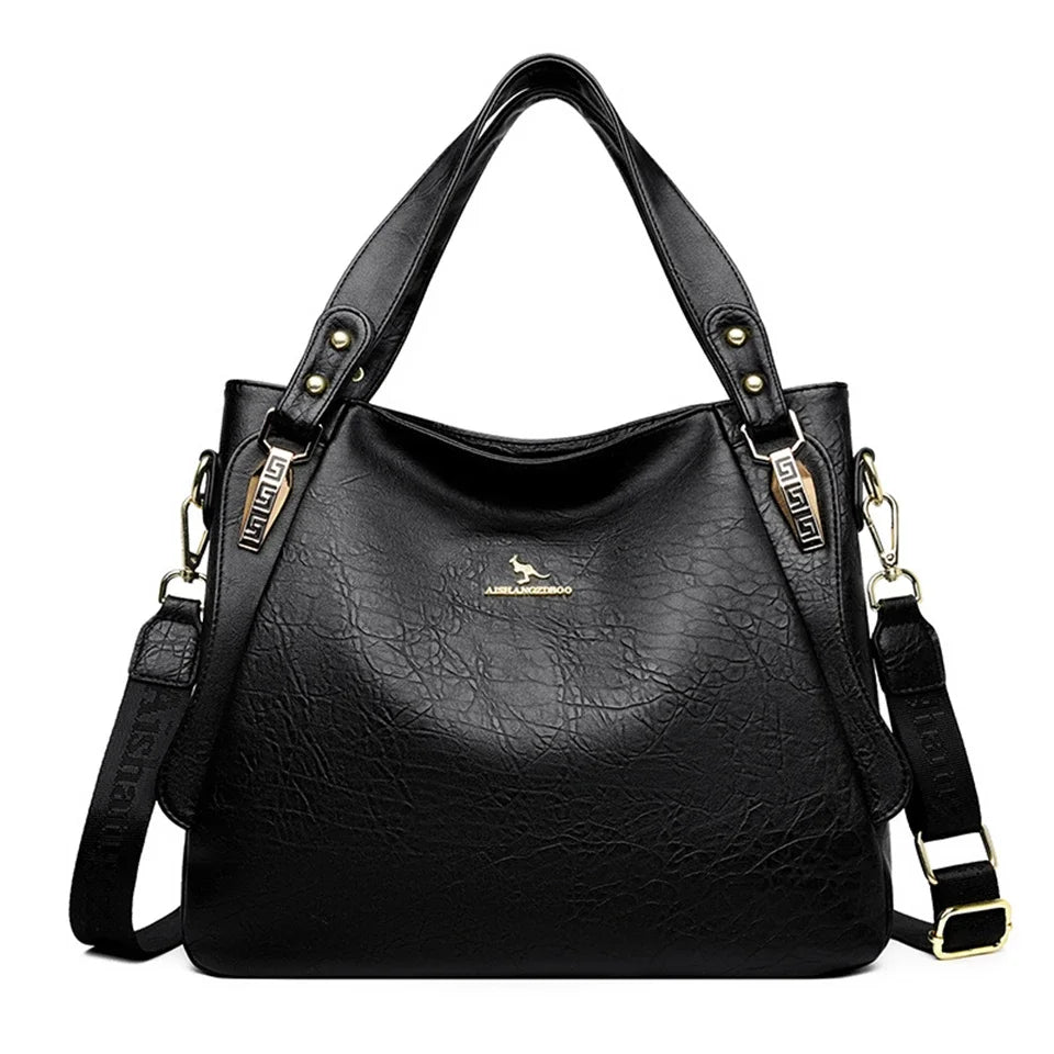 Handväska dam stor – mjuk tote axelväska & crossbody