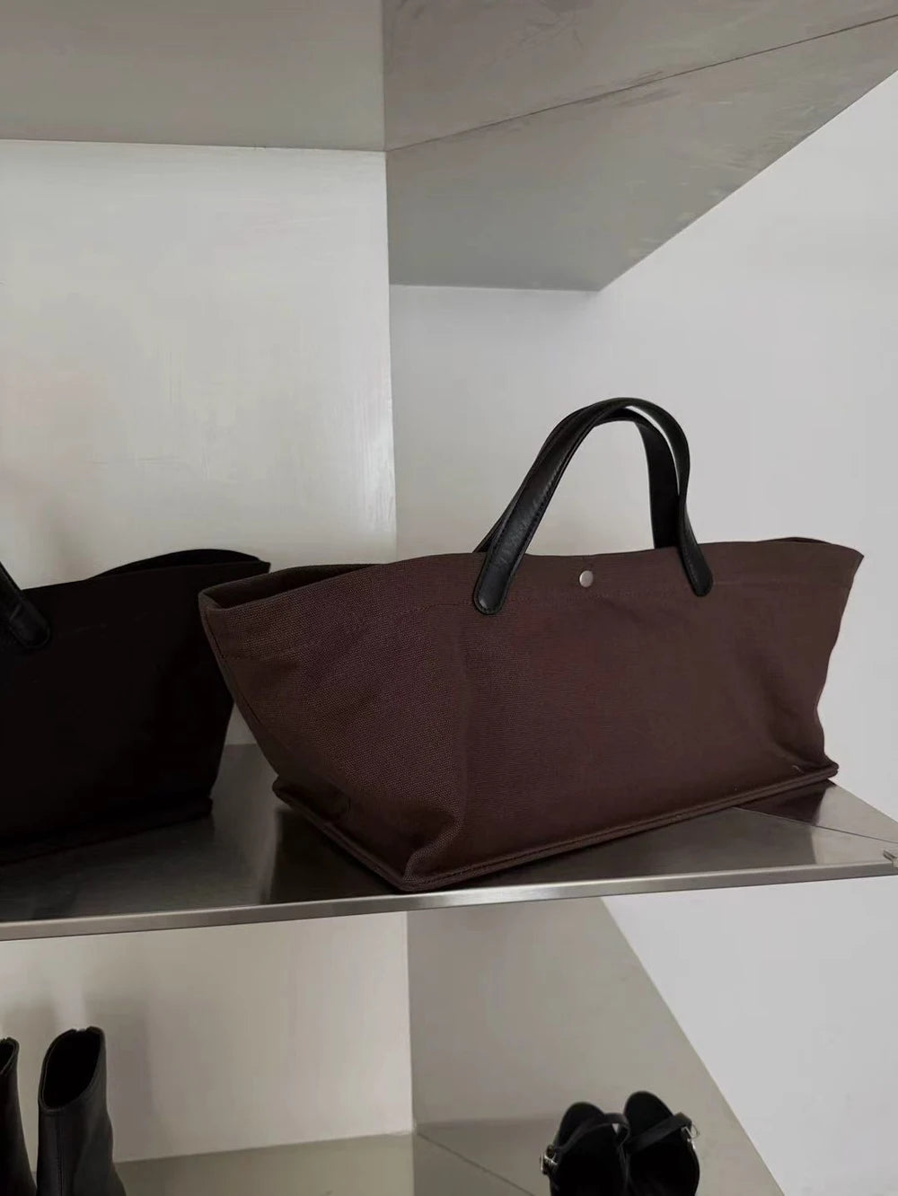 Canvasväska dam – stilren tote bag för vardag och pendling