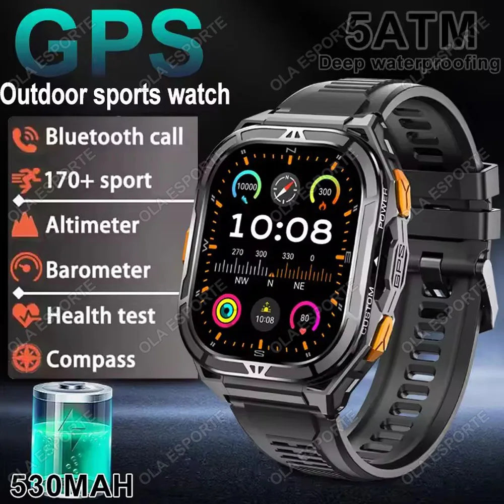 X5 GPS Smartwatch – AMOLED 1.96” & 5ATM Militärklassad