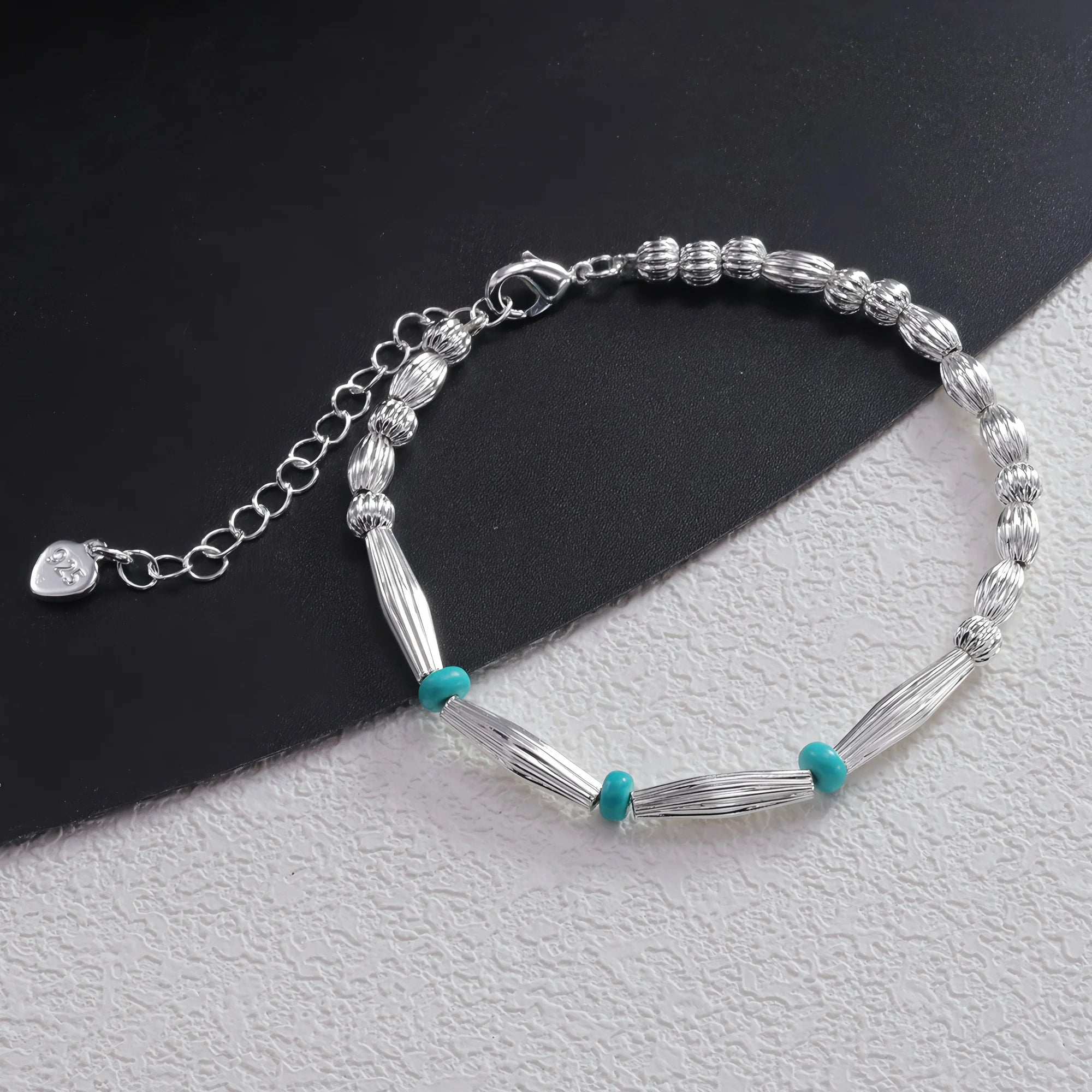 Silverarmband Dam Hjärta