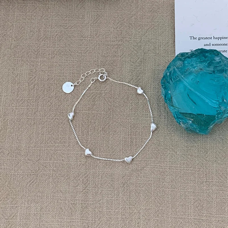 Silverarmband Dam Hjärta