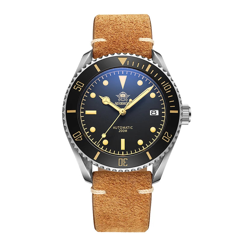 ADDIESDIVE AD2101 automatisk herrklocka – Safirglas, 200 m
