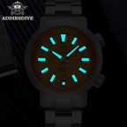 ADDIESDIVE Automatisk Dykarklocka 42mm – Safirglas & 200M Vattentät