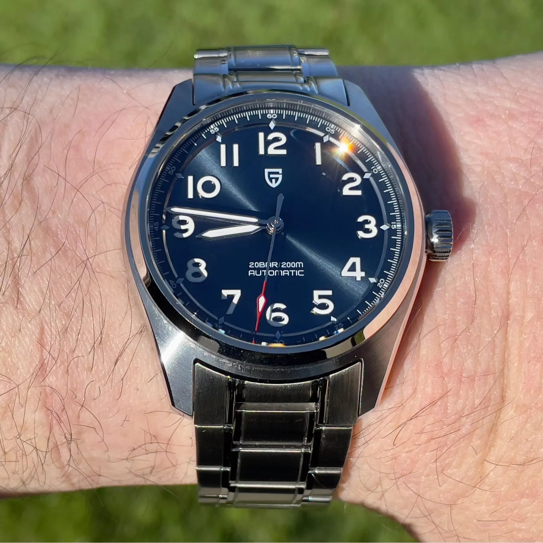 PAGANI Design automatisk herrklocka – Safirglas, 200m