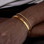 Trendigt armband  för män – 2‑pack i rostfritt stål