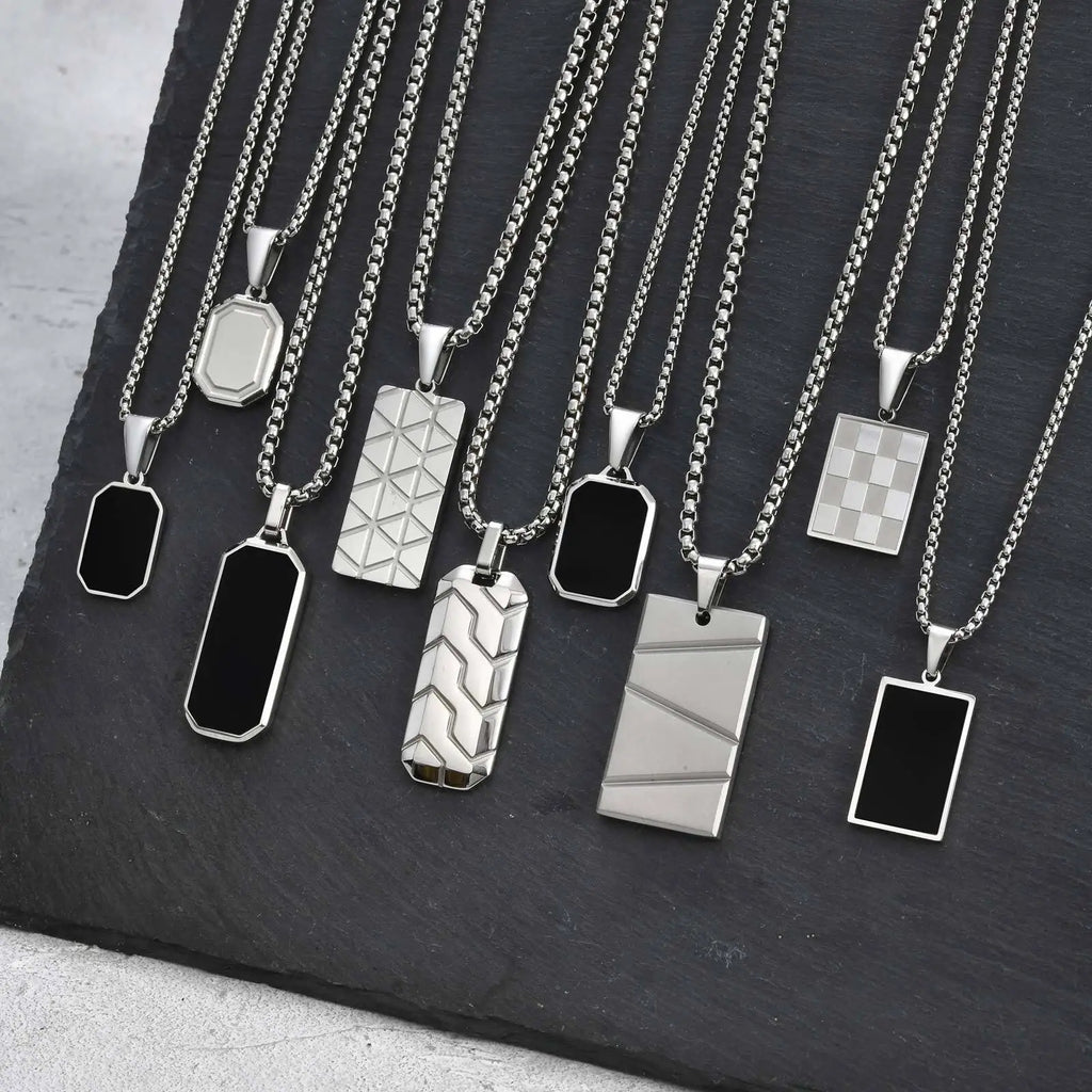 Dog Tag halsband herr – militärinspirerat hänge i rostfritt stål