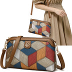 Mini Ryggsäck Crossbody – unisex axelväska i färgblock