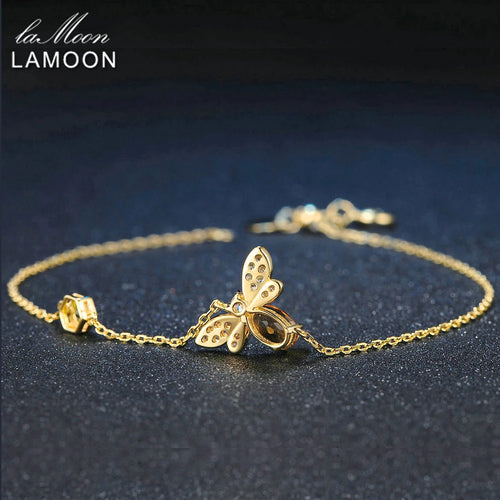 Biarmband Dam Citrin 14K Guld