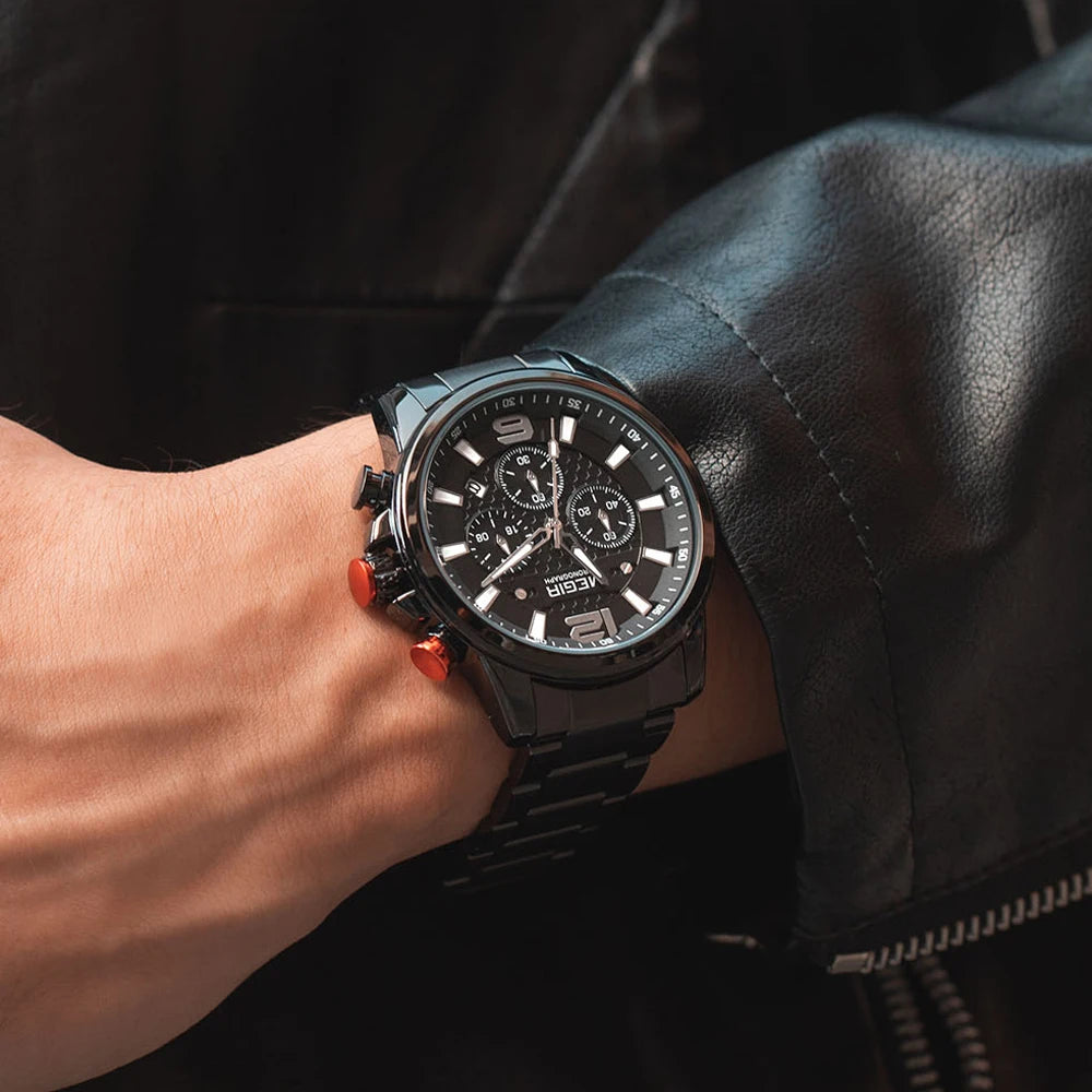Herrklocka MEGIR kronograf – sport & business