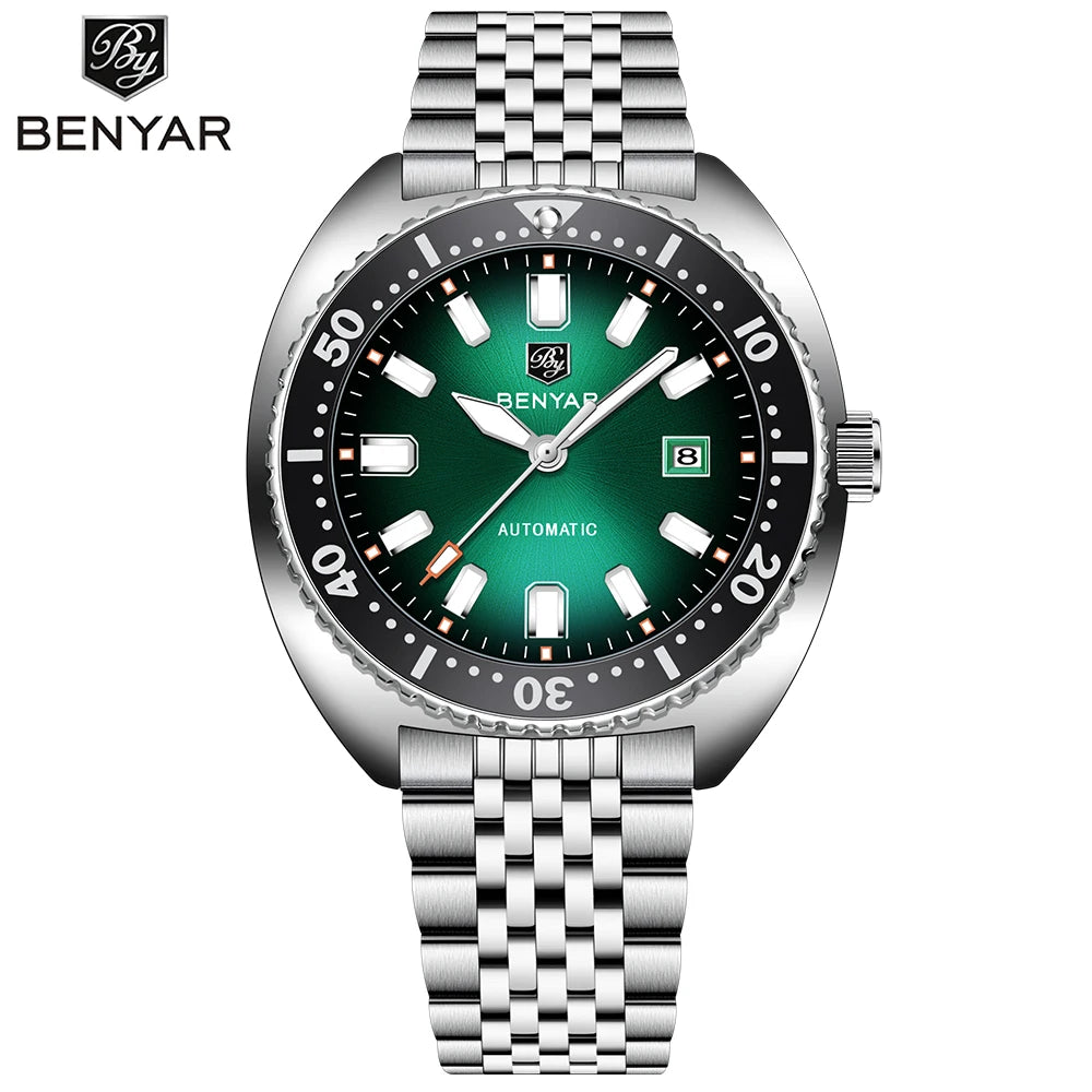 Herrklocka Benyar automatisk 42 mm – Sport & dykstil 50M