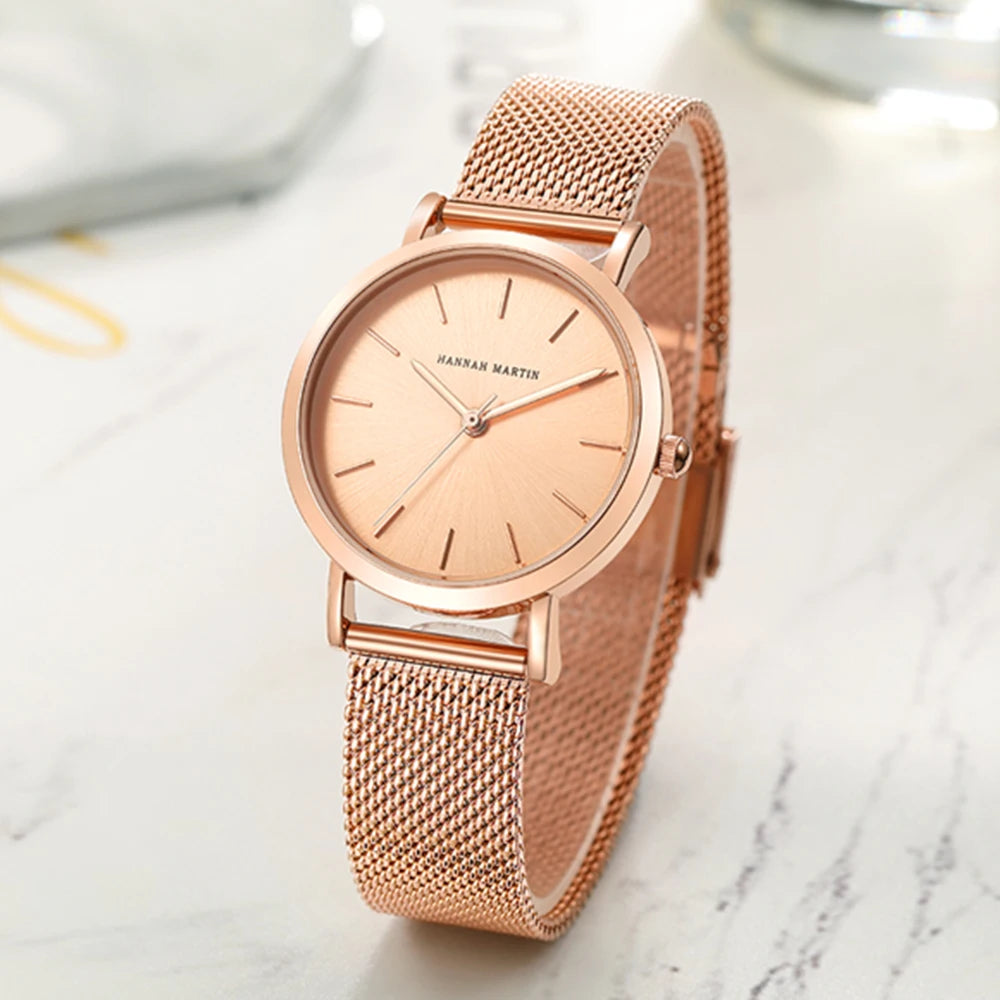 Damklocka Hannah Martin Set Roséguld