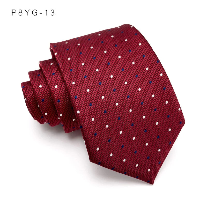 Slips herr 8 cm – prickig & rutig business