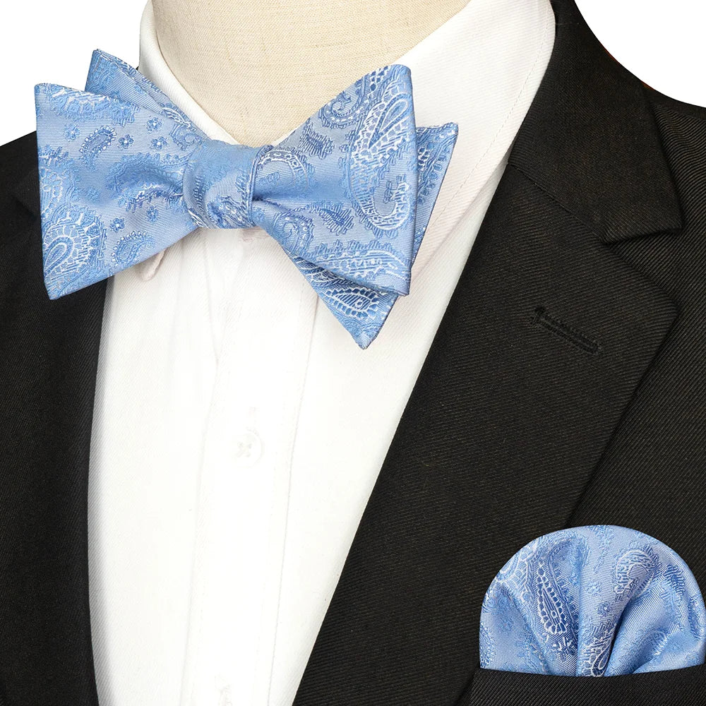 Set herr – Mönstrad fluga & näsduk - Finns i många varianter