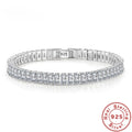 925 Sterling silver armband med kristaller
