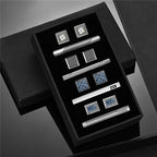 Slipsnålar & manschettknappar set 4-pack – lyxigt presentset herr