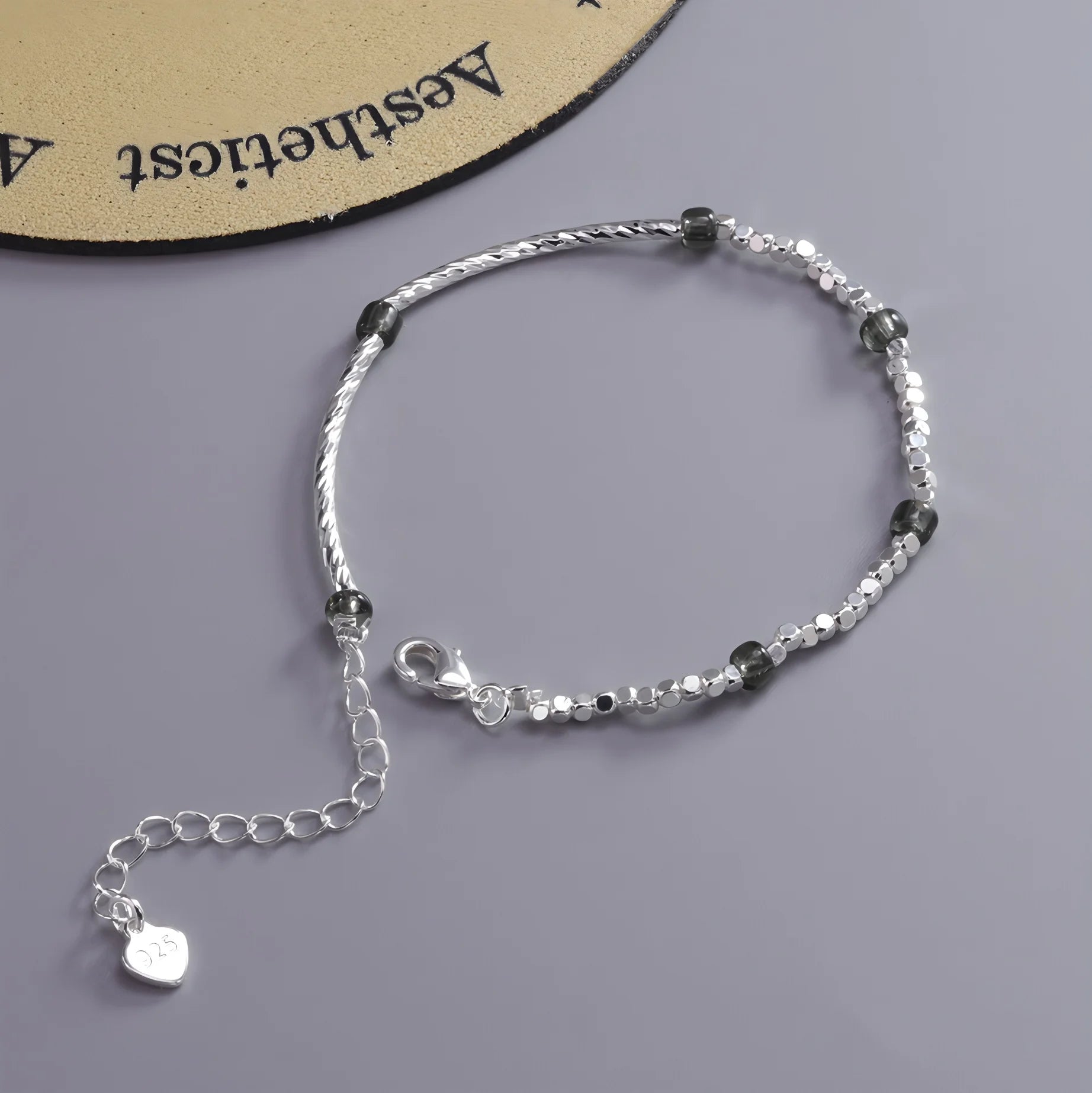 Silverarmband Dam Hjärta