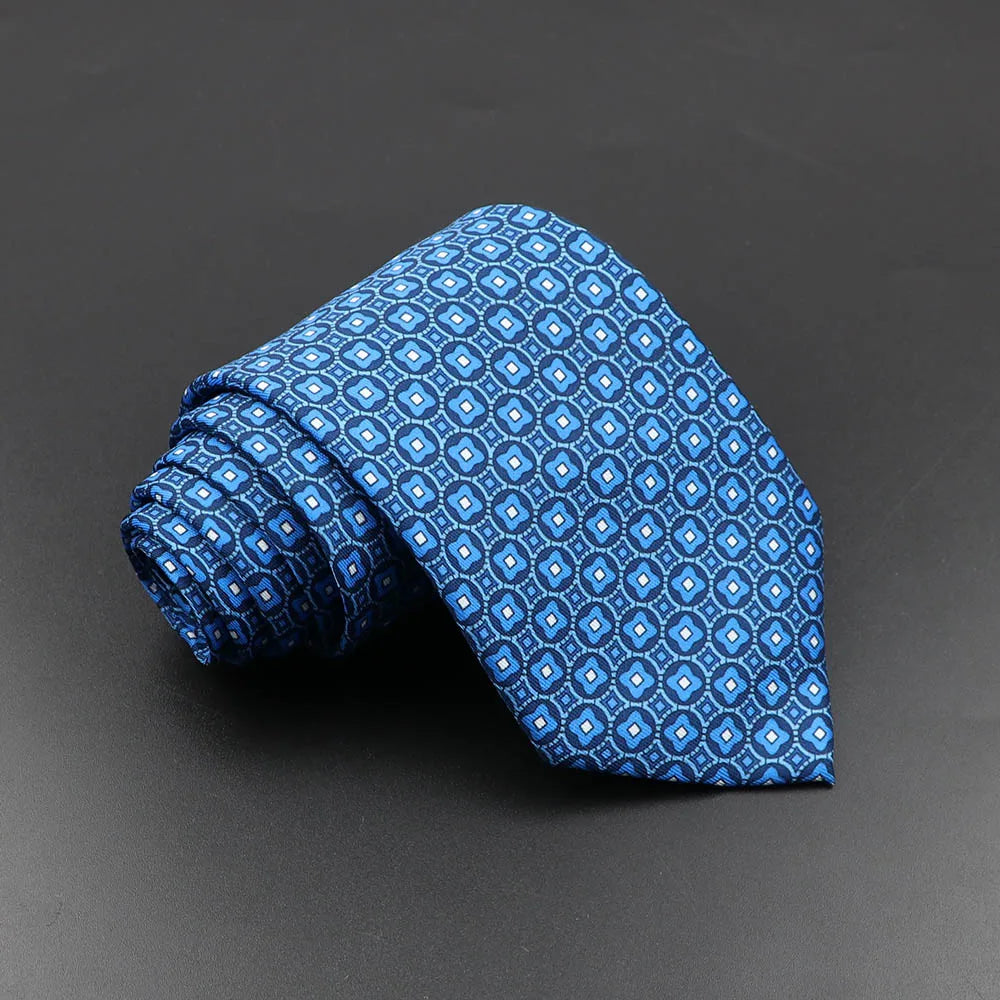 Slips herr 7,5 cm – färgglad prickig & floral