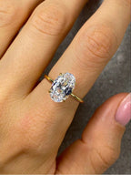 Förlovningsring i 925 sterling silver – Lyxig zirkonring 1–8 carat