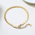 Fotlänk dam snake chain – rostfritt stål