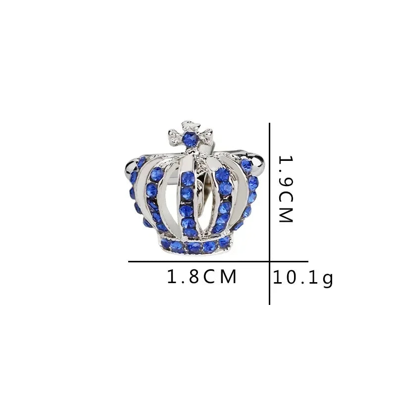 Manschettknappar Krona – Kristall & lyxig design