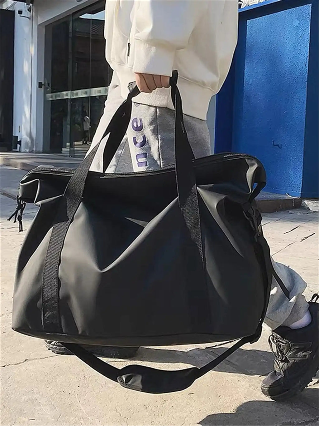 Resväska i nylon med stor kapacitet