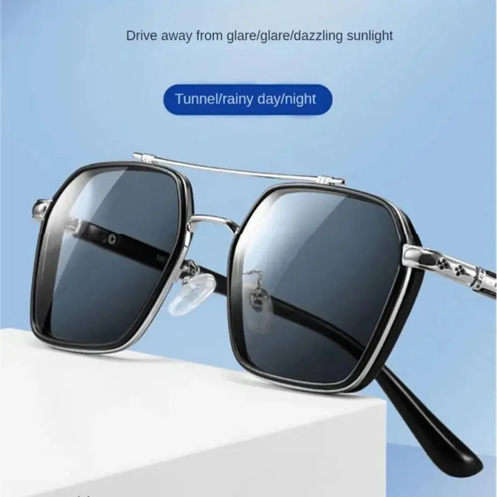 Rektangulära solglasögon för män – UV400