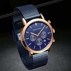 Hannah Martin 1093 automatisk herrklocka med mesharmband